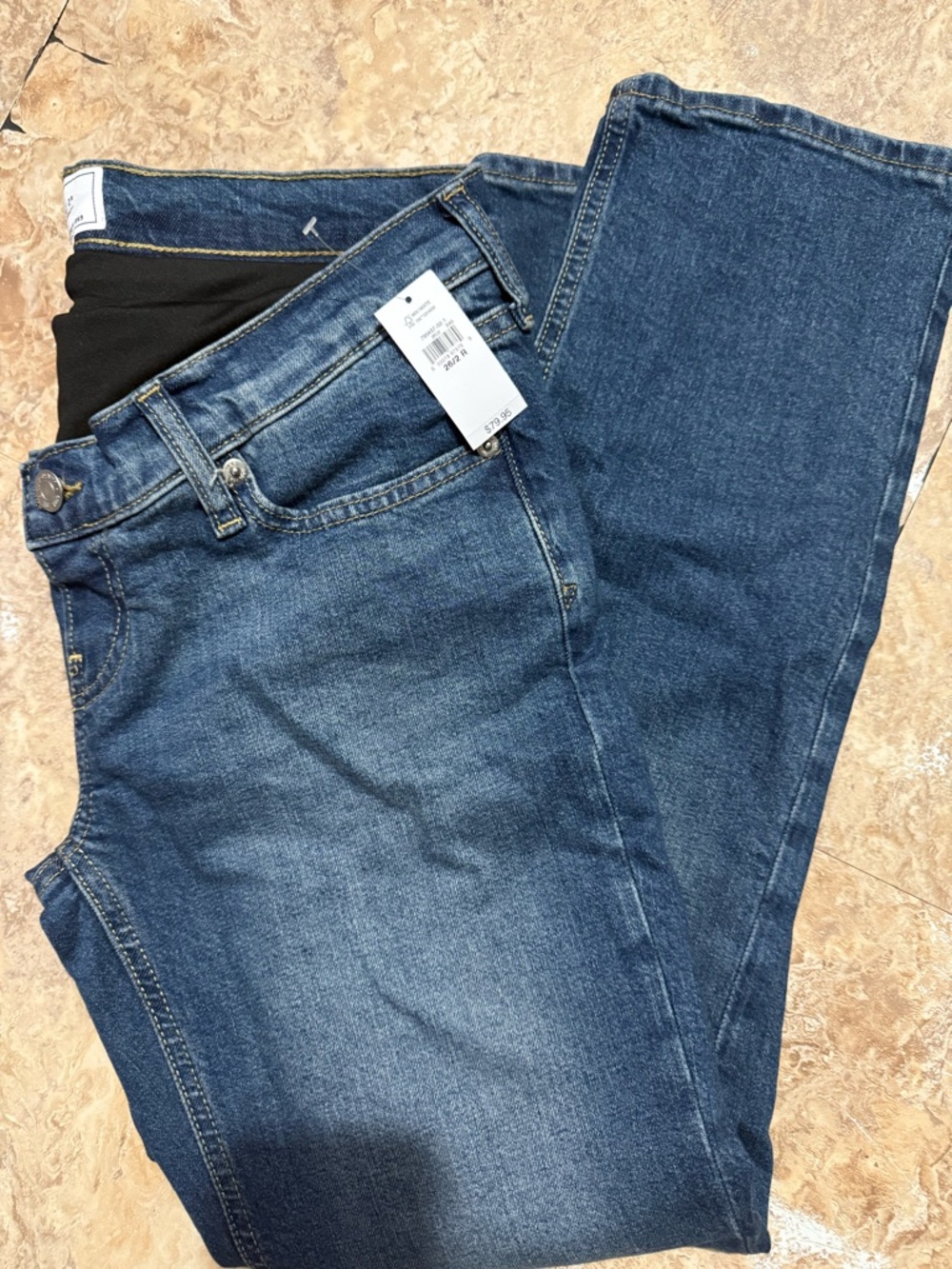 Maternity True Waistband Full Panel Cheeky
Straight Jeans